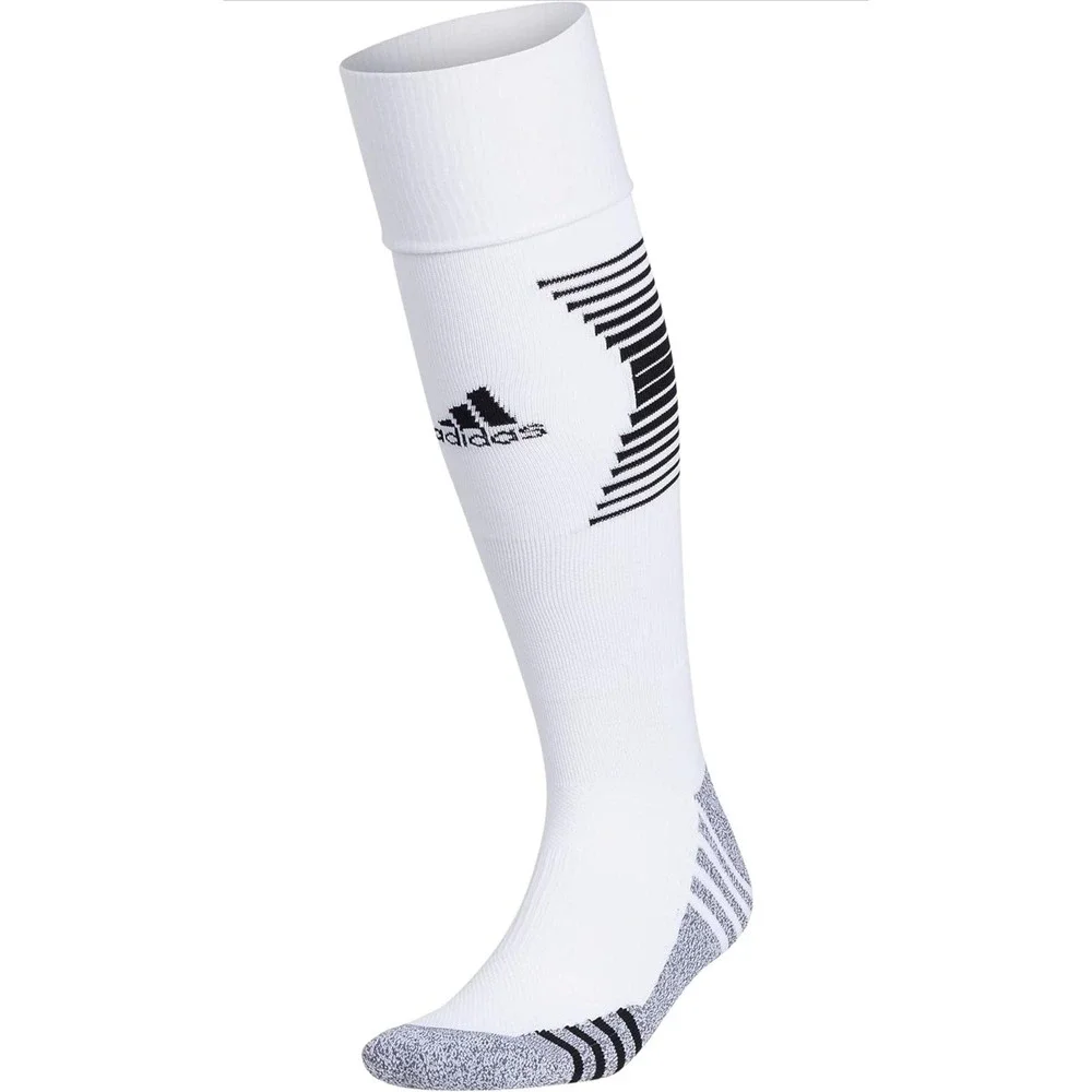 Adidas Team Speed 3 Soccer Socks 2-Pack White/Black Size M‎ Over the Calf NWT